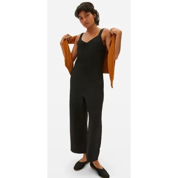 Everlane Womens The Japanese GoWeave Slip Jumpsuit Black Size 2 - Picture 1 of 13